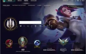 League Of Legends - Cont Unranked + 25 Champs E 5 Skins