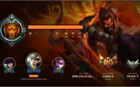 Conta LoL ouro 2 128 champs