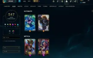 Prata 2 com TODOS os Champs e 247 Skins + Skins no Valorant
