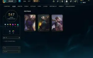 Prata 2 com TODOS os Champs e 247 Skins + Skins no Valorant