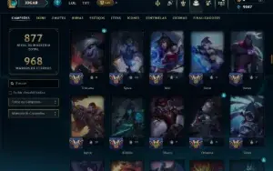 Prata 2 com TODOS os Champs e 247 Skins + Skins no Valorant