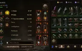 Diablo Immortal Necro 60(89), Combate 12317; Resso 1035!