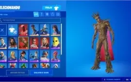 Conta Fortnite 25 skins, com passe temporada 4 comprado