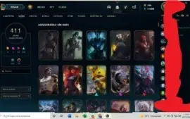 CONTA LOL DIAMANTE 4 256 SKINS (SINGED PELOTÃO RIOT)