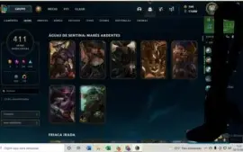 CONTA LOL DIAMANTE 4 256 SKINS (SINGED PELOTÃO RIOT)