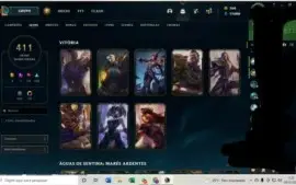 CONTA LOL DIAMANTE 4 256 SKINS (SINGED PELOTÃO RIOT)