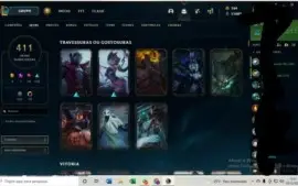 CONTA LOL DIAMANTE 4 256 SKINS (SINGED PELOTÃO RIOT)