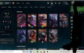 CONTA LOL DIAMANTE 4 256 SKINS (SINGED PELOTÃO RIOT)
