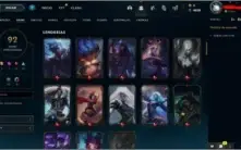 Conta League of Legends, Level 139, 92 Skins, 90 Champs