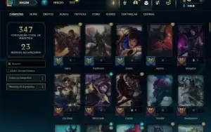 Esmeralda 4 com 130 Champs e 43 Skins + 2 Fragmentos