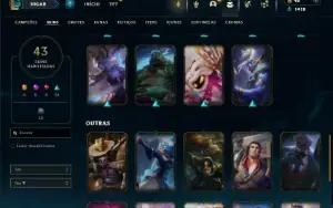 Esmeralda 4 com 130 Champs e 43 Skins + 2 Fragmentos