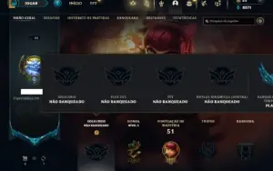 Unranked com 30 Champs e 6 Skins ( MAIN ADC )