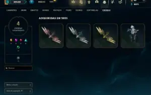 Unranked com 30 Champs e 6 Skins ( MAIN ADC )