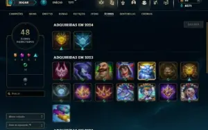 Unranked com 30 Champs e 6 Skins ( MAIN ADC )