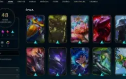 Conta League of Legends Full Acesso - 107 Champs e 48 Skins