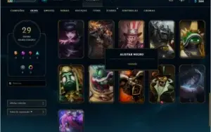 Conta Lol Alistar Negro e Ufo corki  * SUPER RARA*