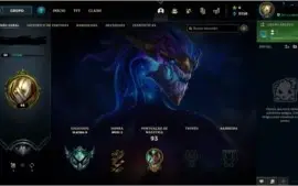 Conta LoL, Smurf, Platina II, 62% de Win Rate