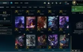 Conta LoL, Smurf, Platina II, 62% de Win Rate