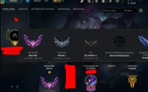 conta mono khazix atual master ex grao mestre com todas skin