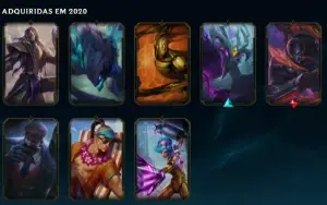 conta mono khazix atual master ex grao mestre com todas skin