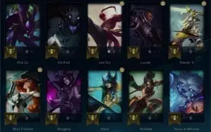 (LOL) CONTA PLATINA 3 MMR P1/D4 │ 50 SKINS, 58 CAMPEÕES
