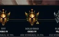 Conta 490 gold, platina na passada e dimond na retrasada.