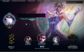 Conta lol s7 platina, 2k500 gastos em skins