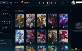 Conta Com 1517 Skins (Quase Todas) Ex Mestre