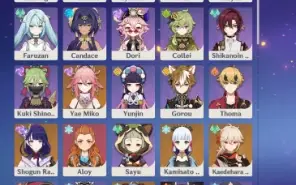 Conta genshin impact (11 personagens t5 e 4 armas t5)