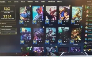 Conta de lol top de linha