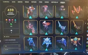 Conta de lol top de linha