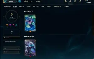 Conta Unranked com 15 Champs e 9 Skins (1 Ultimate)