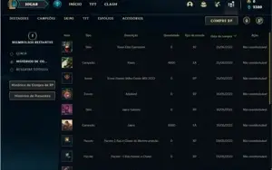 Conta Unranked com 15 Champs e 9 Skins (1 Ultimate)