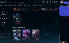 Conta nível 51 com 92 champs e 37 skins