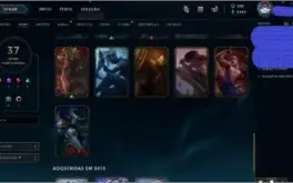 Conta nível 51 com 92 champs e 37 skins