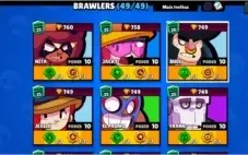 Conta Brawl Stars FULL 33k+ trófeu com 39 skins
