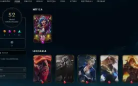 Conta League of Legends Full Acesso - 44 Champs e 52 Skins