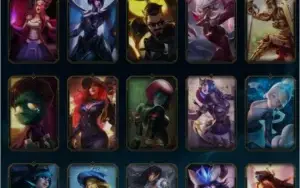 Conta League Gold 1 - Skins vitoriosas