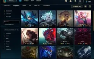 Conta ouro 4 com 130 champs e 328 skins +48 cromas