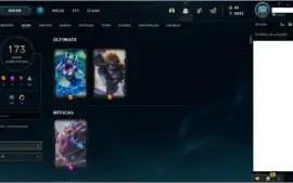 Conta LoL TODOS champions, Diamante1 s3 s4 s5, 173 skins.