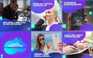 Pack Artes Canva Assistência Técnica Celular – 100 Templates