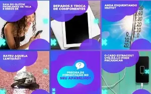 Pack Artes Canva Assistência Técnica Celular – 100 Templates