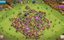 clash of clans cv8 semi-full barato