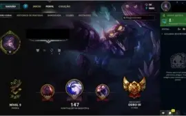 CONTA LOL OURO 3