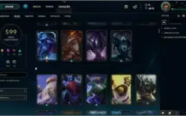 Conta League of Legends 599 skins
