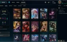 Conta League of Legends 599 skins