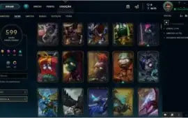 Conta League of Legends 599 skins