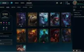 Conta League of Legends 599 skins