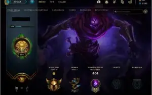 CONTA GOLD 4 - 90 SKINS - 143 CAMPEOES