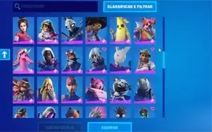 Conta de fortnite com + de 200 skins +50 picaretas +100 emot